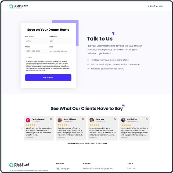 Landing Page