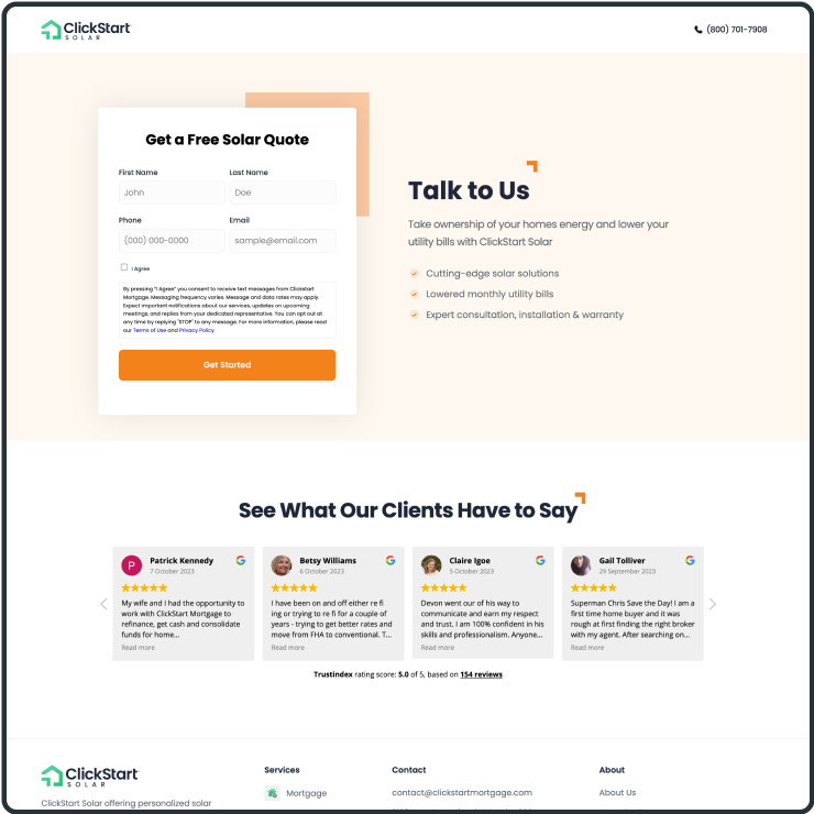Landing Page